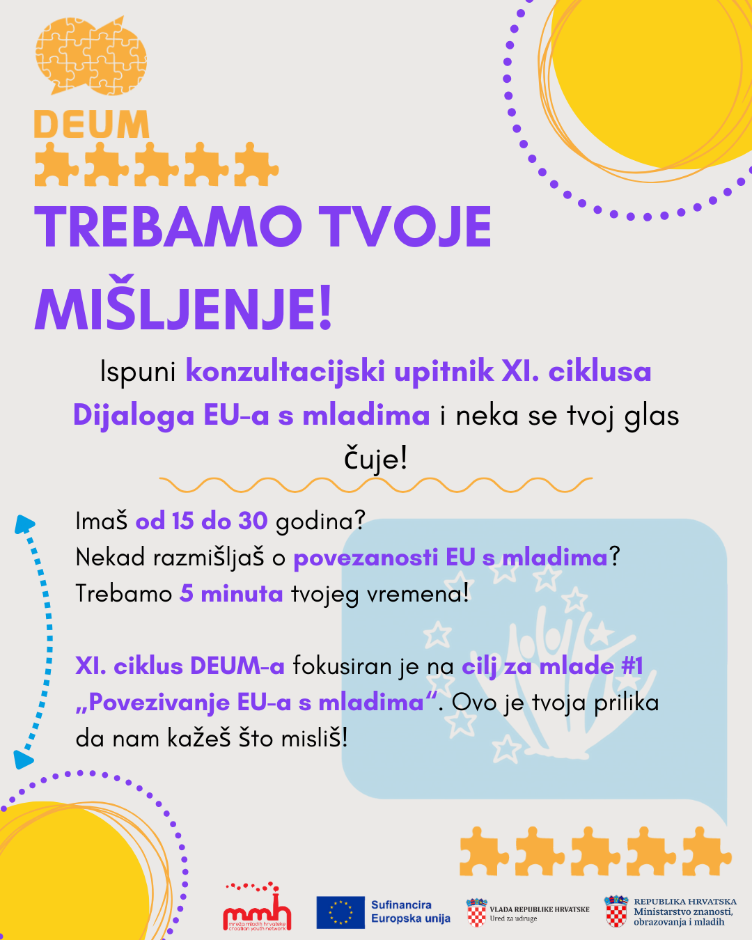 Poziv na suradnju: Uključite se u konzultacije s mladima u sklopu Dijaloga EU-a s mladima